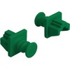 Delock RJ45 lizdo apsauga nuo dulkių 10 vnt. žalia (86512)