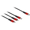 „Delock“ USB įkrovimo laidas „3 in 1 Type-C™“ su „Lightning™“ / „Micro USB“ / „Type-C™“ 30 cm