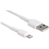 USB kabelis Delock USB-A - Žaibas 0,3 m Baltas (87866)