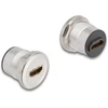 DeLOCK 88191, 2 x HDMI, moteriškas, moteriškas, tiesus, tiesus, juodas, sidabrinis