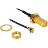 Delock antenos kabelio SMA lizdas, skirtas montuoti > Suderinamas su MHF /U.FL-LP-068