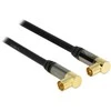 Delock Antennenkabel Koax IEC Stecker 90° > IEC Buchse 90°