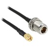 Delock Antennenkabel RP-SMA Stecker > N Buchse zum Einbau 1,5 m