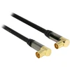 DeLOCK 88865, 2 m, RG-6/U, IEC, IEC, Juodas