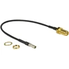 Delock antenos kabelis SMA lizdo pertvara > TS-9 kištukas RG-174 20 cm juodas