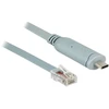 Delock Adapteris USB 2.0 Typ-C Stecker > 1 x Seriell RS-232 RJ45 Stecker 0,5 m