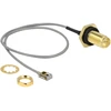 DeLOCK 89928, 0.2 m, Coaxial, SMA, MHF I LK, Juodas, Pilkas