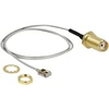 DeLOCK 89932, 0.35 m, Coaxial, SMA, MHF I LK, Juodas, Pilkas