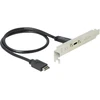 „Delock“ lizdo plokštė su 1 x USB C tipo prievadu