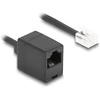 Delock Kabelis telefoniczny spiralny RJ11 Wtyk do RJ45 Lizdas 5 m Juodas (90114)