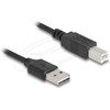 Kabelis USB Delock USB-A - USB-A 0.8 m Juodas (90130)