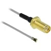 Delock Antennenkabel SMA Buchse zum Einbau zu MHF® 4L Stecker 1.37 20 cm