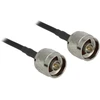 DeLOCK 90424, 10 m, LMR195, Juodas, Pilkas