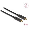 Delock Aktives Optisches USB-C Videokabel 4K 60Hz (juodas, 5 Meter)