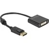 „Delock“ adapteris „DisplayPort 1.2“ į DVI moterišką 4K aktyvią juodą
