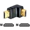 Delock DELTACO HDMI kampinis adapteris, 19 kontaktų vyriškas-vyras