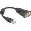 Kabelis USB Delock USB-A - RS-232 0.25 m Juodas (61549)