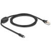 Delock Kabelis USB 2.0 Type-C Stecker zu 1 x Seriell RS-232 RJ45 Stecker 1,8 m juodas