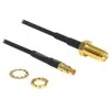 Delock Antennenkabel RP-SMA Buchse zum Einbau > TS-9 Stecker 200 mm