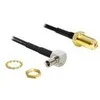 Delock SMA T- 9, 0,17m, Juoda (88487)