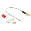 Delock Antennenkabel SMA (Buchse zum Einbau) > MHF (Stecker) (grau/auksinis, 10cm)