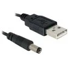 Delock Kabelis USB Power > DC 5,5 x 2,1 mm Stecker 1,0 m
