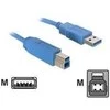 Kabelis USB Delock USB-A - 5 m Mėlyna (82582)