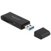 Delock 91002 - MicroSD (TransFlash) - SD - SDHC - SDXC - Juodas - 5000 Mbit/s - USB - 21 mm - 70 mm