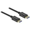 Delock DisplayPort laidas 10K 60 Hz 54 Gbps plastikinis korpusas 1 m