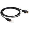 Delock kabelis Displayport 1.1 vyriškas > DVI 24+1 vyriškas pasyvus 5 m juodas