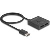 Delock DeLOCK DisplayPort jungiklis 2 > 1 dvikryptis 8K (juodas, 50 cm)
