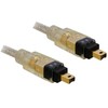 Delock Kabelis FireWire 4 Pin Stecker > 4 Pin Stecker 1 m