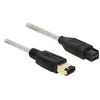 Delock Cable FireWire 9 kontaktų kištukas > 6 kontaktų kištukas 3 m