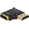 Delock HDMI-A/HDMI-A - F/M - 90° - HDMI - HDMI - Moteris - Vyriška - Auksinė - 3840 x 2160 pikselių