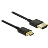 DeLOCK HDMI-A/HDMI Mini-C, 1 m, 1 m, HDMI Type A (Standard), HDMI Type C (Mini), 3840 x 2160 pikselių, 3D, Juodas