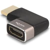 Adapteris AV Delock HDMI Adapteris Wtyk do Gniazda 90 kątowy prawy 8K 60 Hz pilka metalowy (60084)