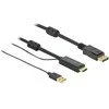 Delock HDMI zu DisplayPort Kabelis 4K 30 Hz 5m