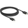 „DeLOCK“ didelės spartos HDMI kabelis 48 Gbps 8K 60 Hz 2,5 m, 2,5 m, HDMI A tipo (standartinis), HDMI A tipo (standartinis), 3D, 49 Gbit/s, juodas