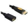 DELOCK ilginimo kabelis didelės spartos HDMI su eternetu – HDMI A kištukas > HDMI A moteriškas 1m
