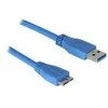 Sonstige Delock USB 3.0 A tipo į USB 3.0 Micro B tipo jungtį, 3 m, mėlynas
