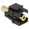 KEYSTONE MODULIO JACK LIZDAS 3.5MM(M)->JACK 3.5MM(F) STEREO AUKSU DENGTOS JUODO DELOCK