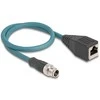 DELOCK M12 adapterio kabelis, X koduotas, 8 kontaktų ST į RJ45, Bu, 50 cm