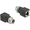 ADAPTER M12 4 PIN D-CODED(F)->RJ45(F) DELOCK