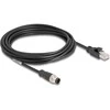DeLOCK Kabelis M12 A-coded 8 pin, męski na RJ45 męski PVC, 5 m