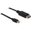 Delock Cable Mini Displayport 1.2 vyriškas > Displayport vyriškas 4K 2,0 m