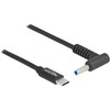 Nešiojamojo kompiuterio maitinimo adapteris Delock Notebook Kabelis ładujący USB Type-C™ Wtyczka do HP 4,5 x 3,0 mm Wtyczka (87971)