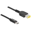 Kabelis USB Delock USB-C - Lenovo DC-in 1.5 m Juodas (87970)