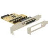 KARTA PCI EXPRESS X1->4X DB-9(COM) NA KABLU 5V/12V CHIPSET:SUN2410 DELOCK