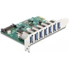 „Delock DeLOCK PCI Express x1“ kortelė, skirta 7 išoriniams USB 5 Gbps A tipo lizdams, USB valdiklis