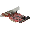 Kontroler Delock PCIe 3.0 x4 – 2x USB 3.2 Gen 2 + USB-C (90492)